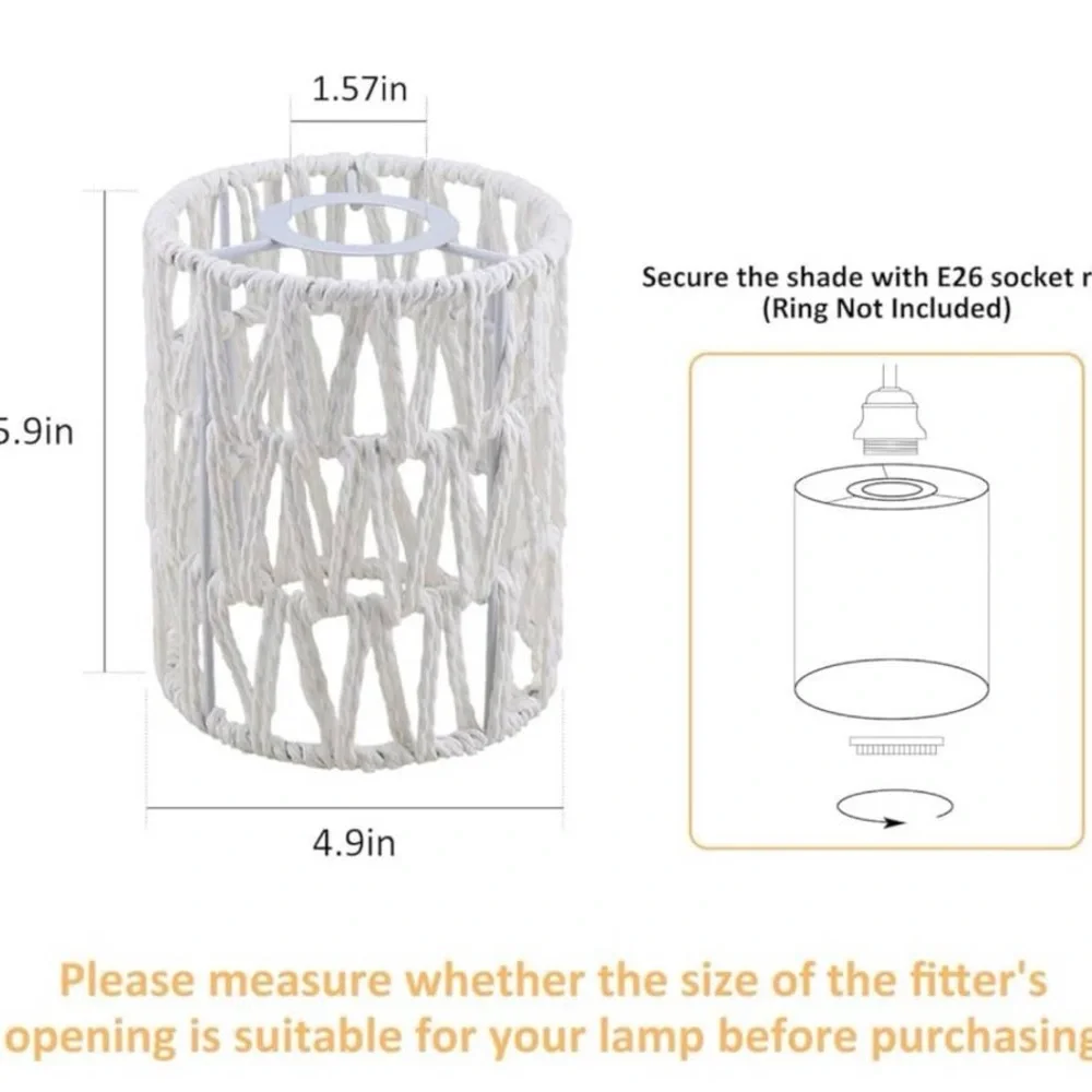 Rattan Lamp Shade Set of 2